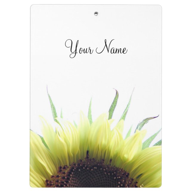 Carpeta De Pinza Girasol del sol naciente (Reverso)