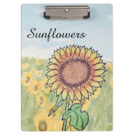 Carpeta De Pinza Girasoles