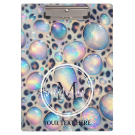 Carpeta De Pinza Girly Opal Leopard Print Office School