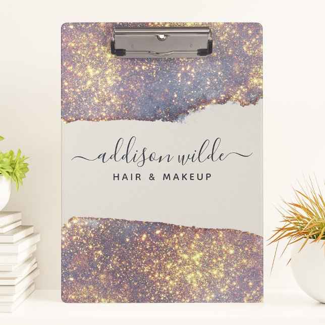 Carpeta De Pinza Glitter Dorado Purpúreo Irisado (Subido por el creador)