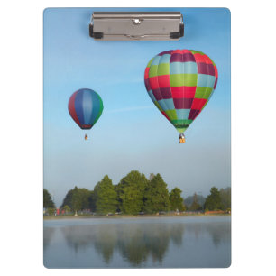 Carpeta De Pinza Globos aerostáticos sobre un lago, NZ