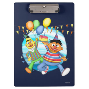Carpeta De Pinza Globos de Bert y Ernie Birthday