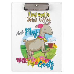 Carpeta De Pinza GOAT   Sólo quiere beber café con cabras