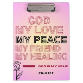 Carpeta De Pinza   God, My Love & Help Psalm 28:7 