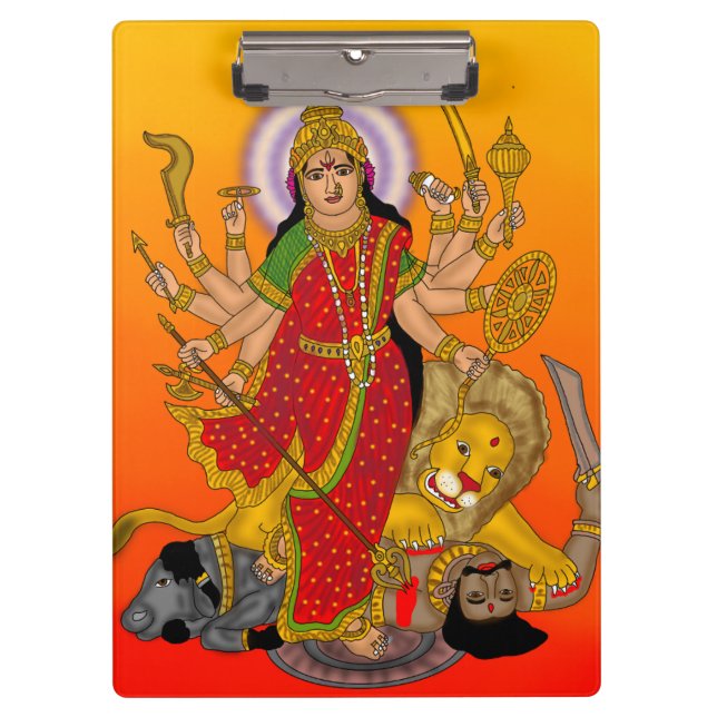 Carpeta De Pinza Goddess Durga Clipboard (Anverso)