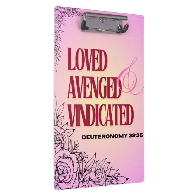 Carpeta De Pinza God's Help Daily  Up Deuteronomy 32 Clipboard (Derecha)