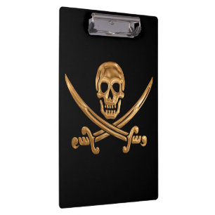 Carpeta De Pinza Gold Jolly Roger