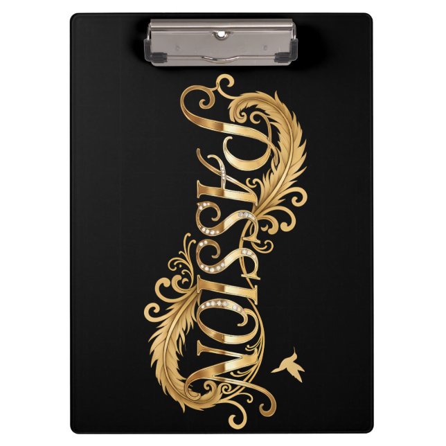 Carpeta De Pinza Golden Passion – Luxury Typography Inspirational D (Anverso)