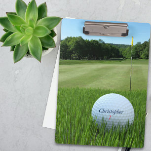 Carpeta De Pinza Golfer Name Golfing Dad Golf Clipboard