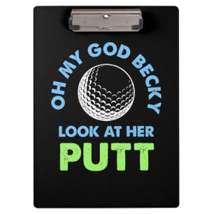 Carpeta De Pinza Golfer Oh Dios mío