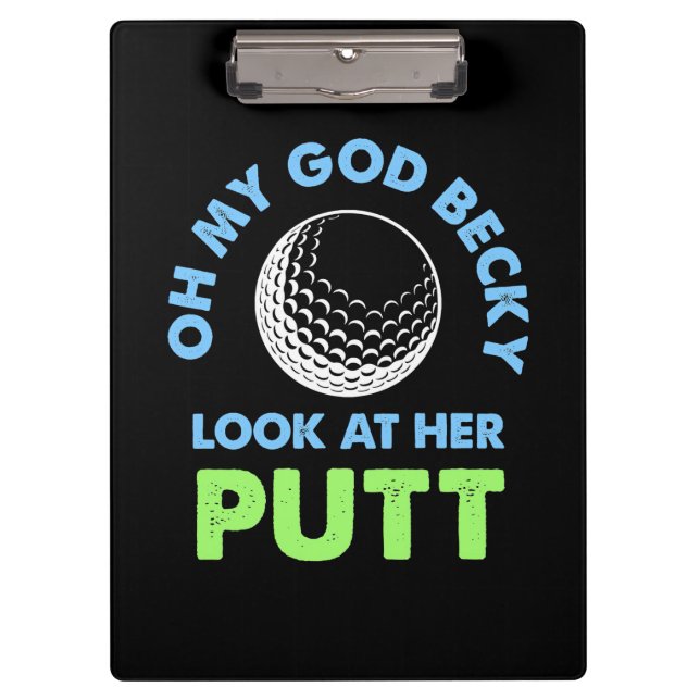 Carpeta De Pinza Golfer Oh Dios mío (Anverso)