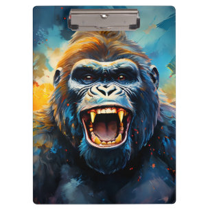 Carpeta De Pinza Gorila sonriente