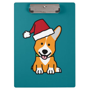 Carpeta De Pinza Gorra de Santa del navidad Galés del Pembroke del