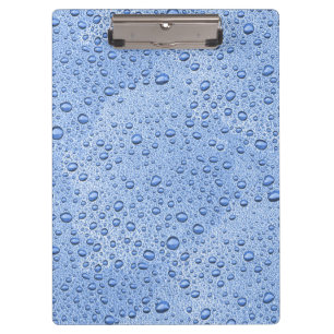 Carpeta De Pinza Gotas de agua azul