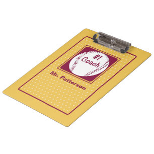 Carpeta De Pinza Gracias Entrenador, Gracias Número 1