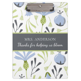 Carpeta De Pinza Gracias Por Ayudarnos A Bloom Clipboard