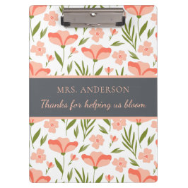 Carpeta De Pinza Gracias Por Ayudarnos A Bloom Clipboard