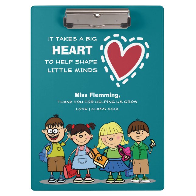 Carpeta De Pinza Gracias, Profesor. Regalo personalizado (Anverso)