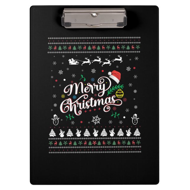 Carpeta De Pinza Graciosa Feliz Navidad (Anverso)