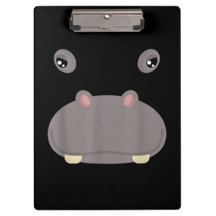 Carpeta De Pinza Gracioso animal lindo cara Hippo Costume Halloween