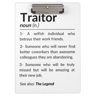 Carpeta De Pinza Gracioso compañero de trabajo de despedida, colega