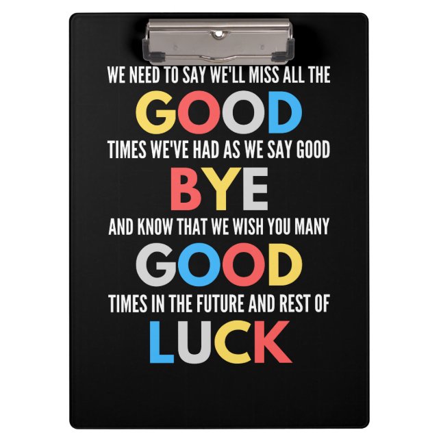 Carpeta De Pinza Gracioso Despediéndose De Adiós (Anverso)