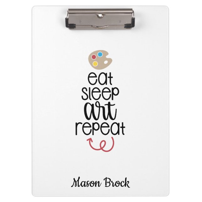 Carpeta De Pinza Gracioso regalo de personalizado de escuela de art (Anverso)