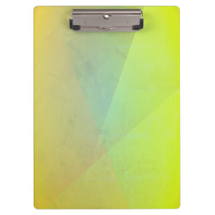 Carpeta De Pinza Gradación Geométrica Amarilla Moderna