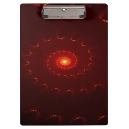 Carpeta De Pinza Gradiente De Swirl Fiery Red Sparkle