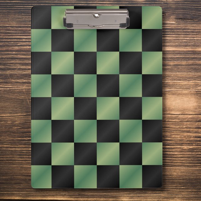 Carpeta De Pinza Gradiente negro verde oliva moderno controlado (Subido por el creador)