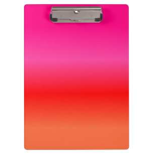 Carpeta De Pinza Gradiente rosa, rojo y Naranja