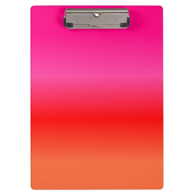 Carpeta De Pinza Gradiente rosa, rojo y Naranja (Anverso)