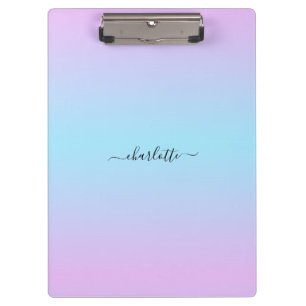 Carpeta De Pinza Gradiente rosa y turquesa de embriones