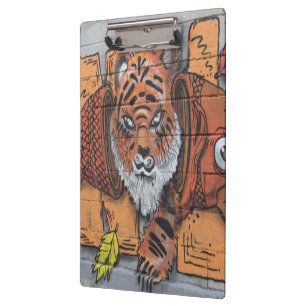 Carpeta De Pinza Graffiti de peces raros del Naranja Tigre