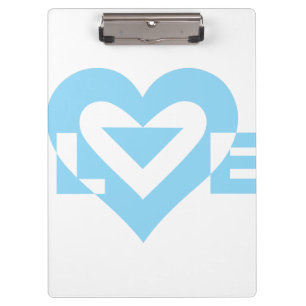 Carpeta De Pinza Gráfica de amor de Guay, azul