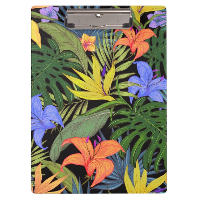 Carpeta De Pinza Gráfica de flor tropical Hawai Aloha (Anverso)