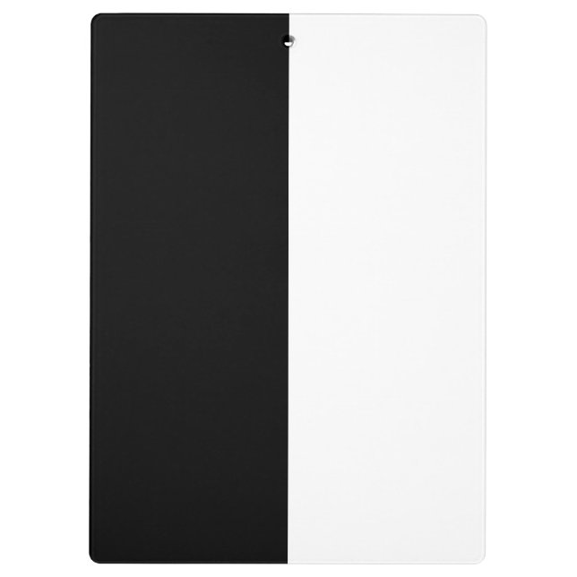 Carpeta De Pinza Gráfica media y media blanca y negra (Reverso)