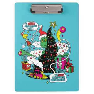 Carpeta De Pinza Gráfico Colorido de Navidad del Grinch