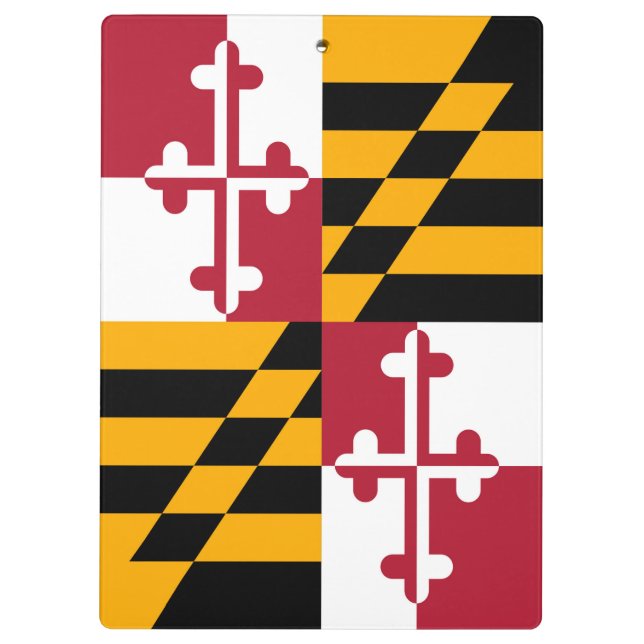 Carpeta De Pinza Gráfico de la bandera del estado de Maryland (Reverso)