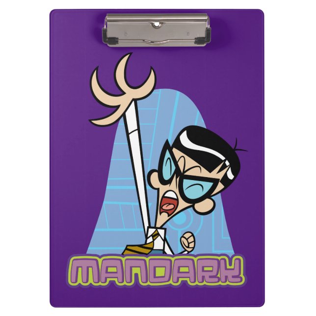 Carpeta De Pinza Gráfico de nombre de carácter de Mandark (Anverso)