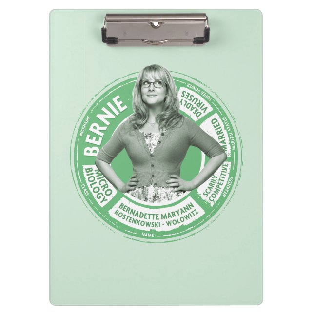 Carpeta De Pinza Gráfico informativo de Bernadette (Anverso)