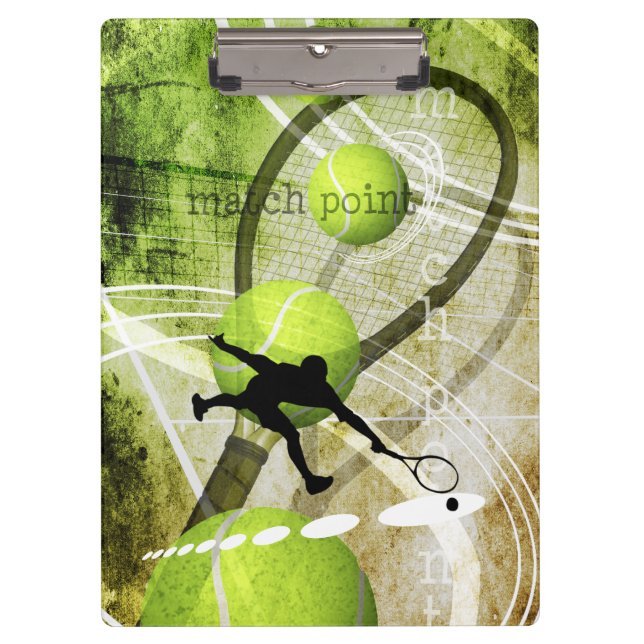 Carpeta De Pinza gráficos masculinos de tenis (Anverso)