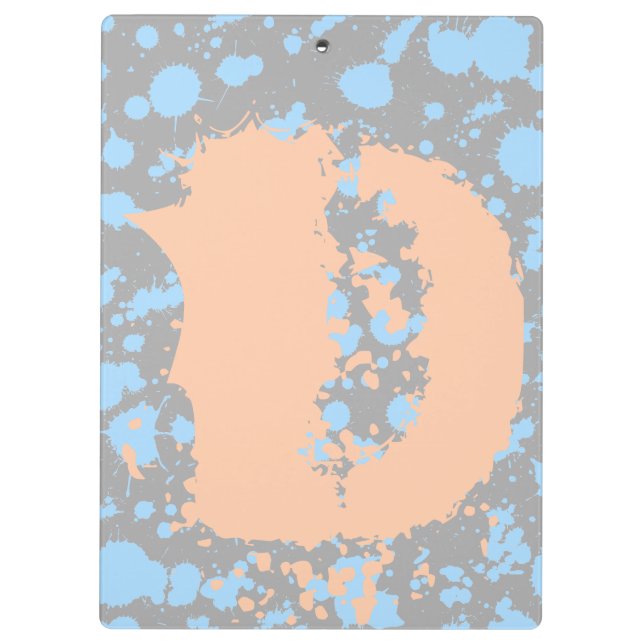 Carpeta De Pinza Grafiti Art Black and Blue 90s Splatter Paint (Reverso)