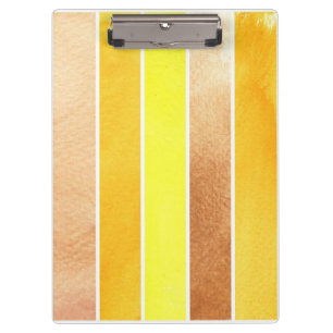 Carpeta De Pinza gran fondo amarillo de la acuarela - acuarela