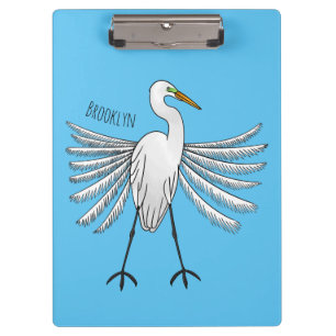 Carpeta De Pinza Gran ilustracion de personalizado de aves de garga