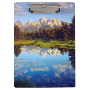 Carpeta De Pinza Grand Tetons reflejados en el río Snake