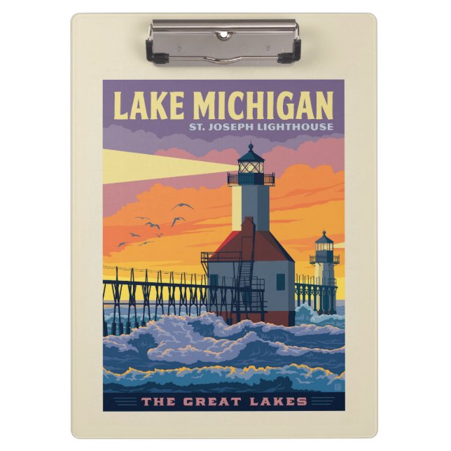 Carpeta De Pinza Grandes Lagos | Lago Michigan (Anverso)