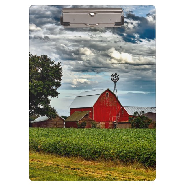 Carpeta De Pinza Granja de cosecha rústica de soja (Anverso)