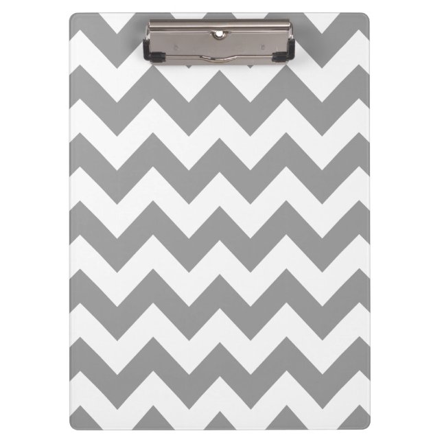 Carpeta De Pinza Gray Bold Chevron (Anverso)