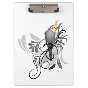 Carpeta De Pinza Gray Cockatiel